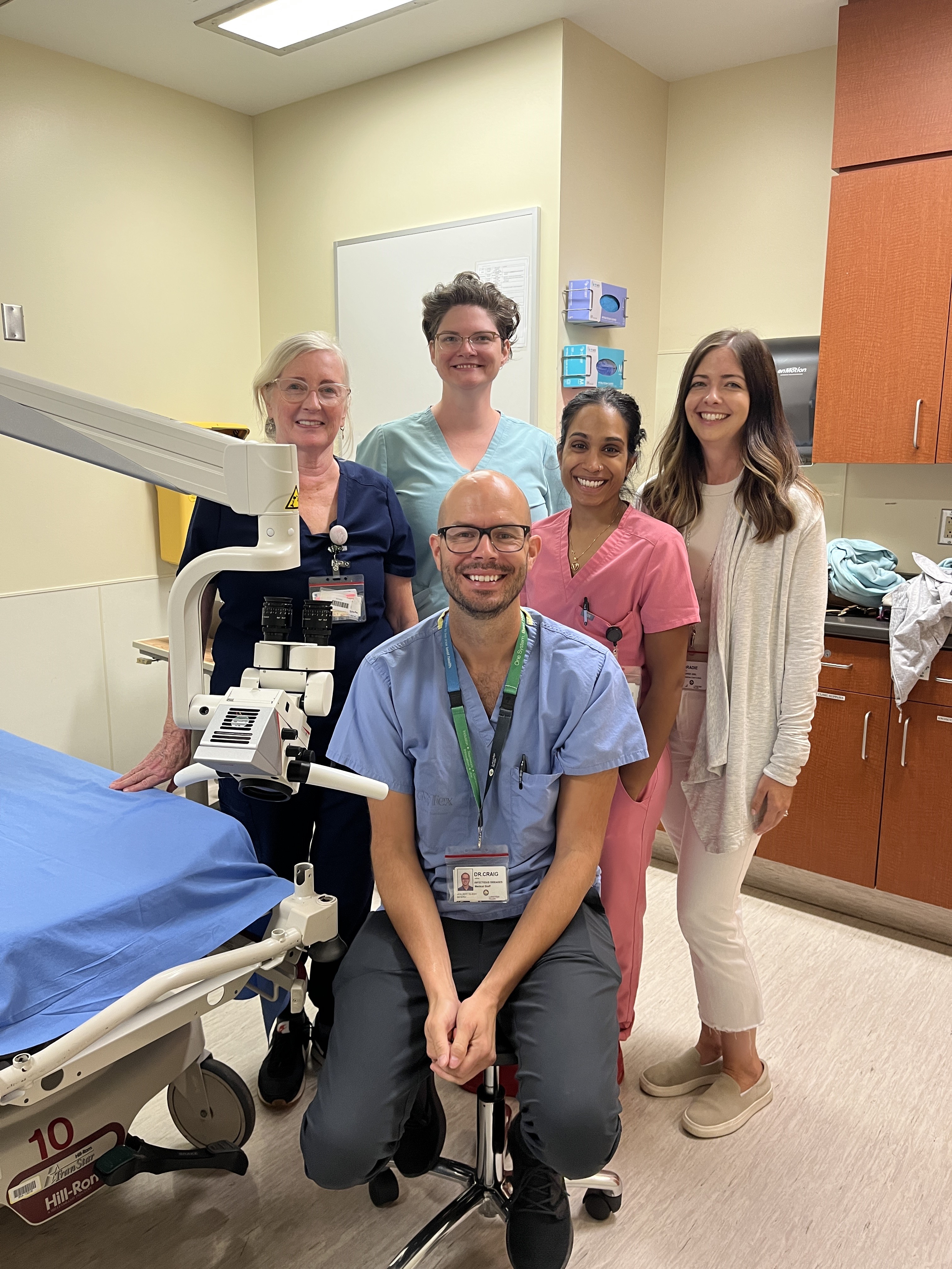 Staff members of the Lakeridge Health Anoscopy Clinic