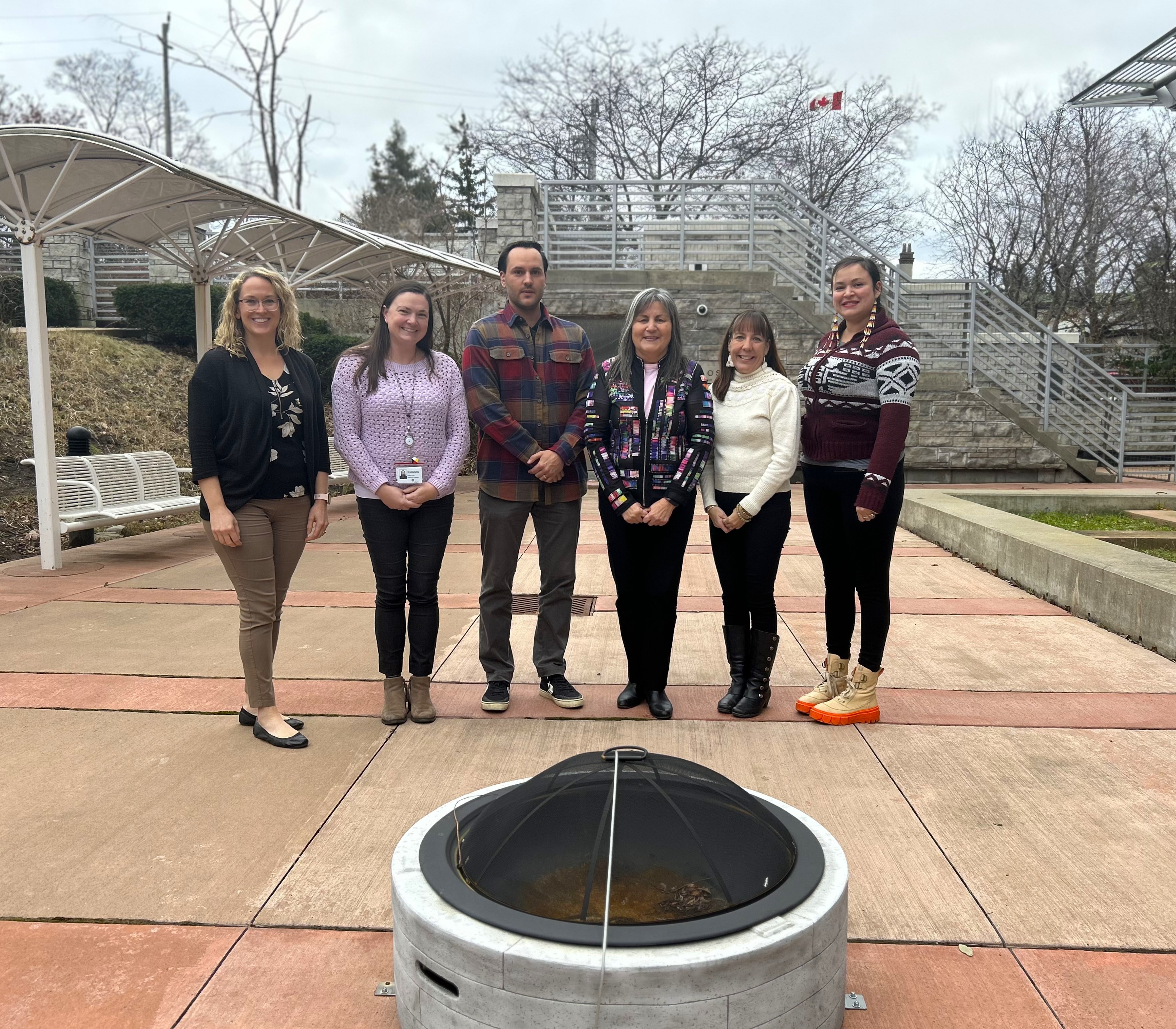 Photo of the Indigenous Cancer Team outside