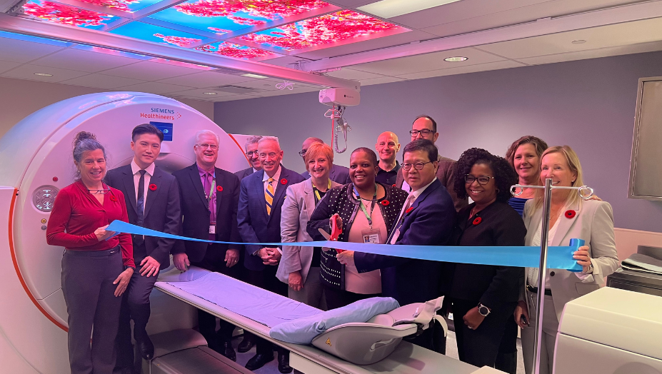 Photo of PET-CT ribbon cutting